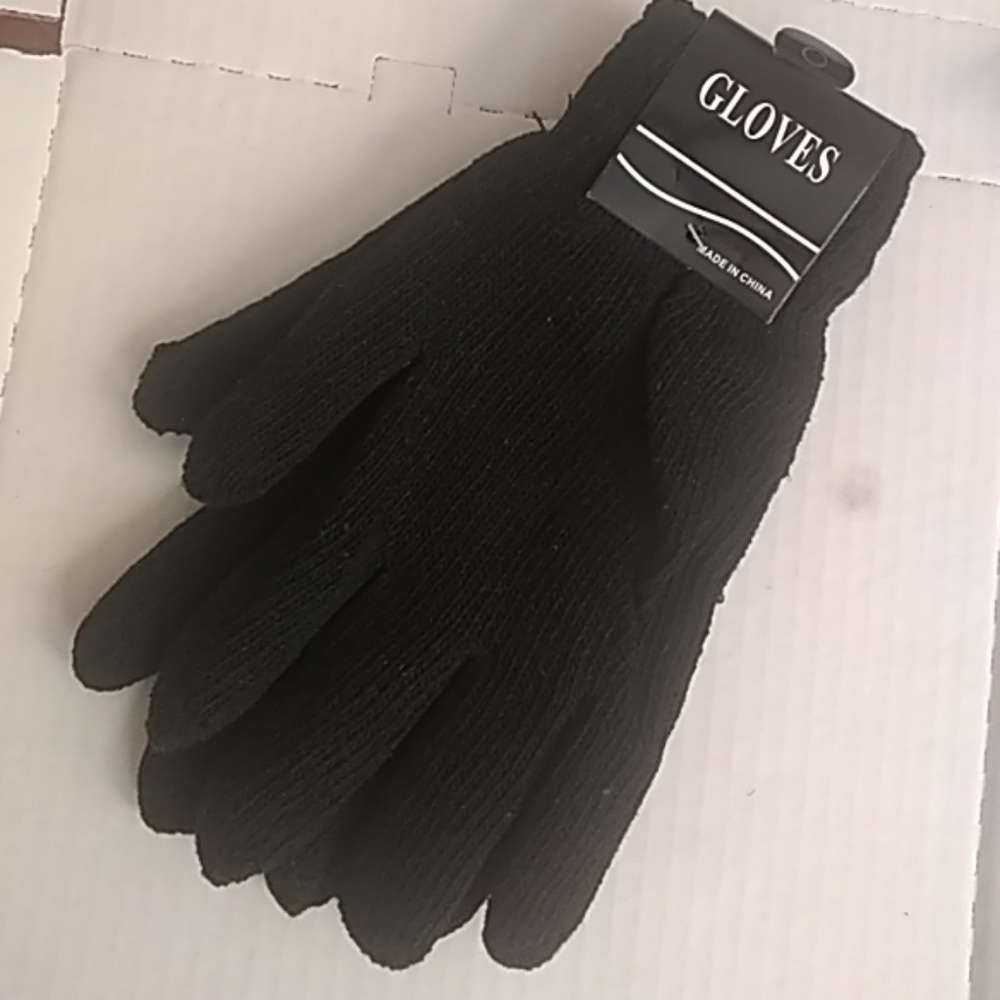Black unisex gloves